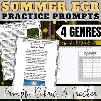 Summer June July ECR Practice Writing Prompts, Extended Constructed Response