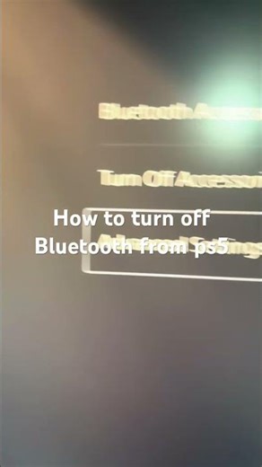 How to turn off Bluetooth from ps5