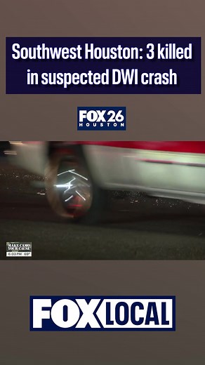 Three young people were killed and a suspect was taken to a hospital early Sunday after a crash that impacted five vehicles in southwest Houston. FOX 26's Angie Rodriguez shares a live look of the growing memorial at the scene of the crash. You can watch FOX 26 News at 9 for Angie's interview with the mother of one of the deceased victims. | FOX 26 Houston