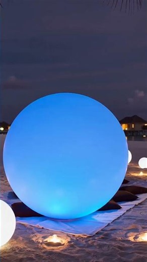 Outdoor Globe Light Color-Changing LED Glow