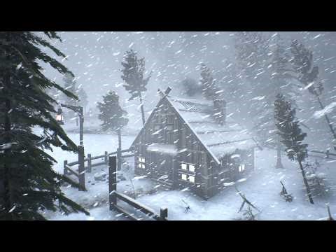 Icy SNOWSTORM and Arctic Howling Wind Sounds in Glittertind Mountains | Nordic Whiteout Summit Fury