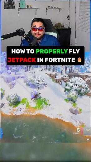 HOW TO PROPERLY FLY THE JETPACK IN FORTNITE! #fortnite #shorts #fyp #itzjustyama