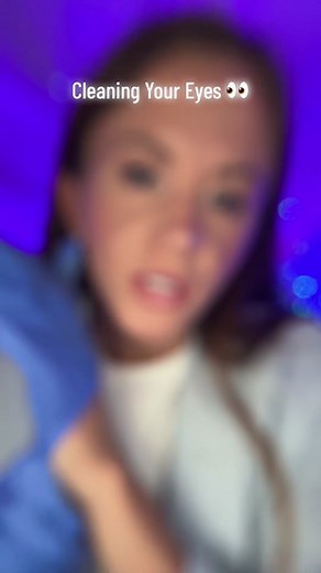 Cleaning your eyes for clear vision 👀 #asmr #asmrsounds #asmrvideo #asmrmedical #asmreyeexam #asmrroleplay #fyp