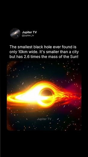 The Smallest Black Hole 🔍 #shorts #space