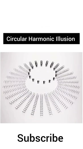 Circular Harmonic Illusion #illusion #physics #circularmotion #science