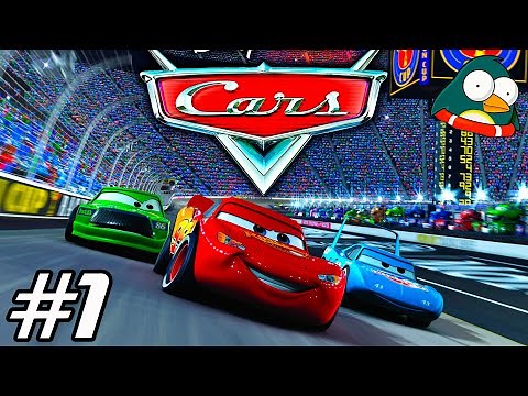 CARS 1 Lightning McQueen in German - Disney Car Racing Games Videos PC Part 1 De