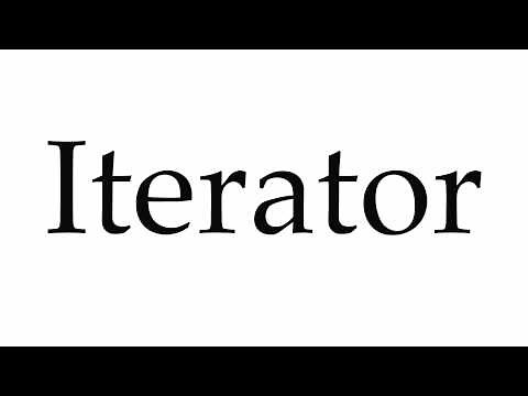 How to Pronounce Iterator