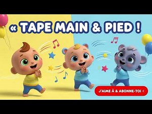 Tape Main & Pied 👏🦶 | Chanson d’Action pour Tout-Petits | Tape, Frappe & Bouge !