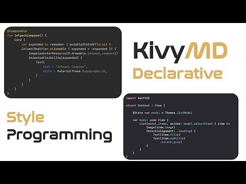 KivyMD. Example of creating widgets in declarative programming style