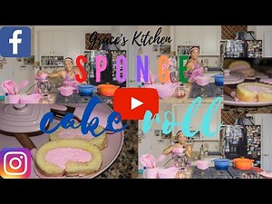 Sponge cake roll/Easy cake recipe/Cake roll tutorial/Sponge cake/Easy bake/Sponge cake tutorial