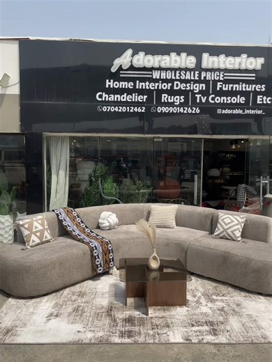 Item price - adorable interior is your number one home for quality and affordability ,home items from furnitures,curtains,rug,tables We deliver quality for your money we are located in Lagos ,Ibadan and Abuja send a WhatsApp message to 09090142626 to place y#sofa #bedframes in lagos #house#interiordecoration #homefurnishing in lago in nige