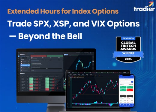 Tradier Unveils Extended Hours Trading for SPX, XSP, and VIX Options and Pro-Level Tools