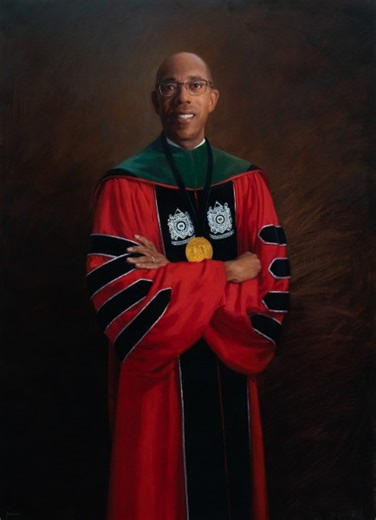 Michael V. Drake returns to Ohio State for presidential portrait unveiling