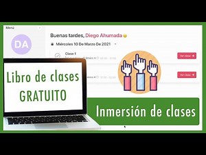 INMERSIÓN DE CLASES, en Libro de clases digital de Lirmi 2021 🎉