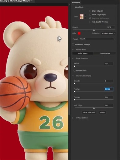 Photoshop Tip: How to Get Perfectly Smooth Edges! #photoshop #adobephoto #learnphotoshop