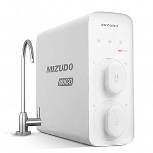 Compact Tankless RO System Under Sink, Mizudo 8 Stage Reverse Osmosis System, 600GPD, NSF/ANSI 372&53&42 Certified, 3:1 Pure to Drain, Quiet & Leakproof RO Water Filtration System for Small Kitchen