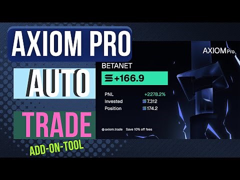 How to Automatically trade on Axiom Pro with their simple tool