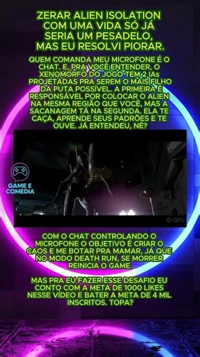 O CHAT VAI ME MATAR NO ALIEN ISOLATION? 💀 (Desafio)