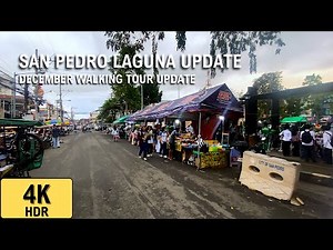 WALKING SAN PEDRO LAGUNA NINE DAYS BEFORE CHRISTMAS!! | 4K HDR