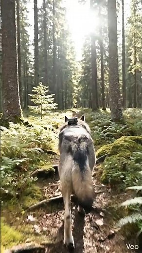 Wolf POV 🐺 Running Through Forest | Real Animal Camera Footage