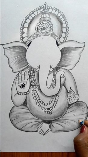 How To Draw Lord Ganesha | Lord Ganesha Drawing Easy Step By Step #drawing