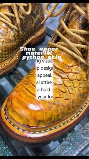 Handmade python leather shoes