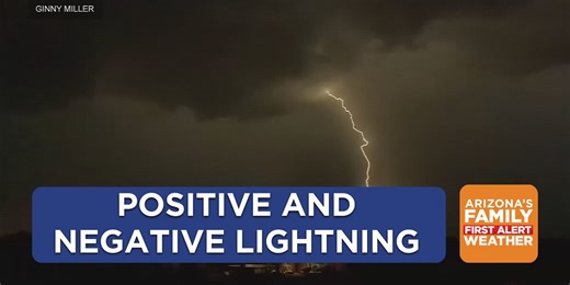 How lightning can have positive or negative charge