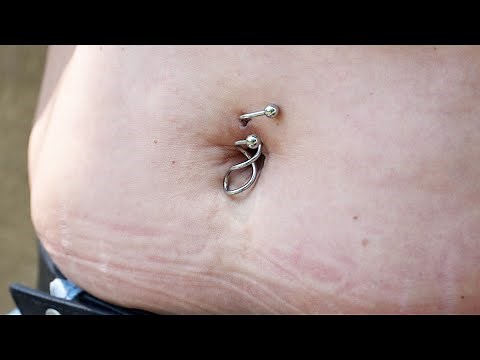 Twist Your Belly with this Spiral Twist Belly Ring!