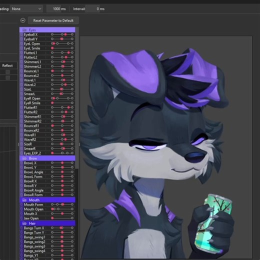 Simple Icon Vtuber Preview✨🐾Doggo for @pleoshep #live2d #rigging #vtuber #furryvtuber