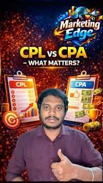 CPL vs CPA – Difference Explained in Digital Marketing (Tamil)