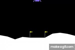Open AI Gym Lunar lander on Make a GIF