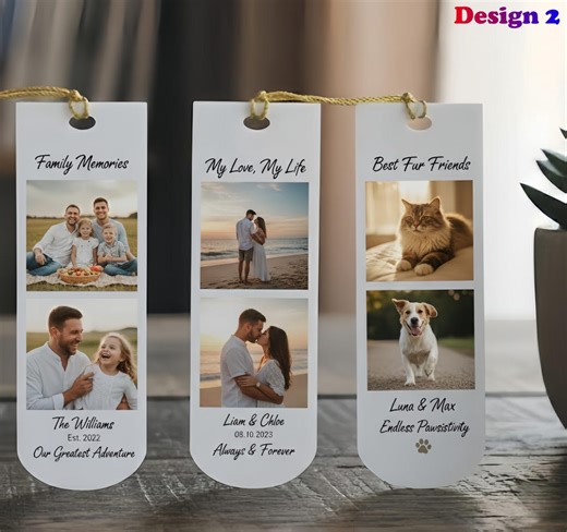 Custom Acrylic Bookmark with Photo | Pet Memorial & Dog Memorial | Wedding Favors, Corporate Gifts, Client Gifts | Personalized Book Mark