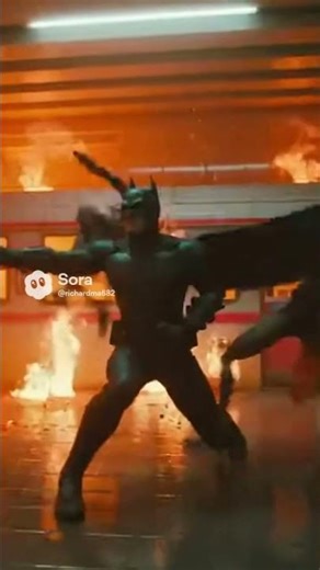Batman fighting cockroach men in Hong Kong subway(2019)