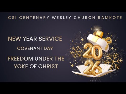 NEW YEAR WORSHIP SERVICE | 9.30 am | 01-01-2026 | Rev. Dr. K. James Cecil Victor
