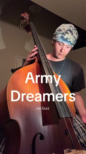 Army Dreamers cover on double bass