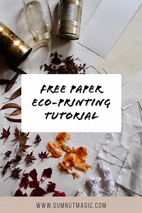 Eco-printing on paper video tutorial