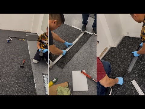 DIY Gym Mat Installation with Glue (4x4x1/2” Mats)