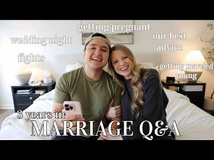 MARRIAGE Q&A! wedding night, getting pregnant, our best advice, regrets, getting married young