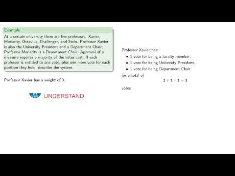 Weighted Voting Systems