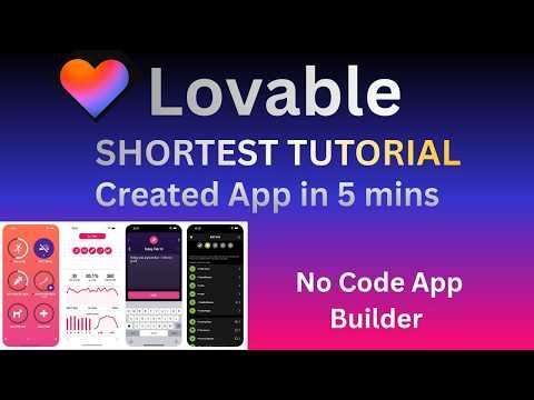 Lovable AI website Builder Tutorial | How To Use Lovable AI