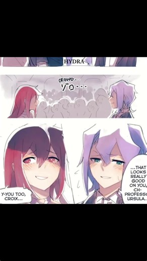 Part 1 | Chariox comic , These pictures arent mine! I found them on the Pinterest but I really recommended this artist hes such a good at it #charoix #shinychariot #croixmeridies #yuri #littlewitchacademia