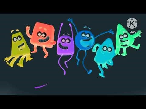 Colour blocks intro logo mega photo effects