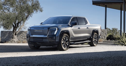 400-mile GMC Sierra EV crab walks into the spotlight looking dashing