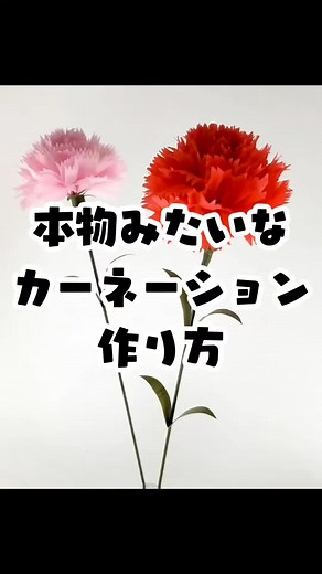 母の日の手作りプレゼント！おはながみで作るカーネーションの作り方！