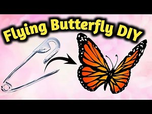 Amazing DIY hack Flying Butterfly🦋, how to make a butterfly robot run on a rubber band 😯