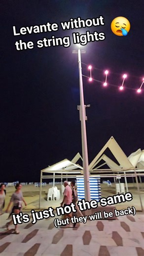 21K views · 177 reactions | The RENOVATION of the ICONIC CATENARY LIGHTS continues. Phase 1 (Old town end) was completed 2 years ago. This middle section is phase 2, currently being updated with new LED technology. The Rincon de Loix end will be phase 3, to be completed in the future. #thebenidormenthusiast #benidorm2025 #benidormtoday #lovebenidorm #benidormspain | The Benidorm Enthusiast | Facebook