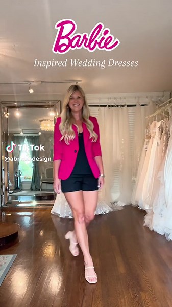 Who has seen the Barbie movie? 🎀#barbiemovie #wedding #bridal #weddingdress #barbietiktok #bride #love #weddinginspo #fashion