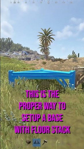 proper way to build a floor stack base #rust #rustgame #rusttips #rustconsole