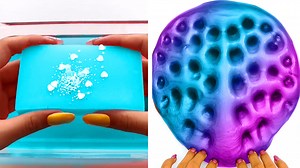 Jelly Slime ASMR 💙 Hartjes Glitter & Ombré Poke | Zonder Praten | Satisfying