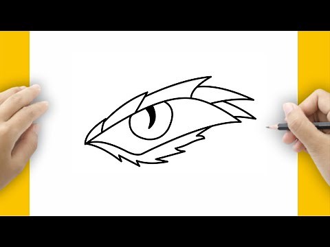 HOW TO DRAW A DRAGON EYE EASY STEP BY STEP FOR BEGINNERS | Eyes Dragon Drawing